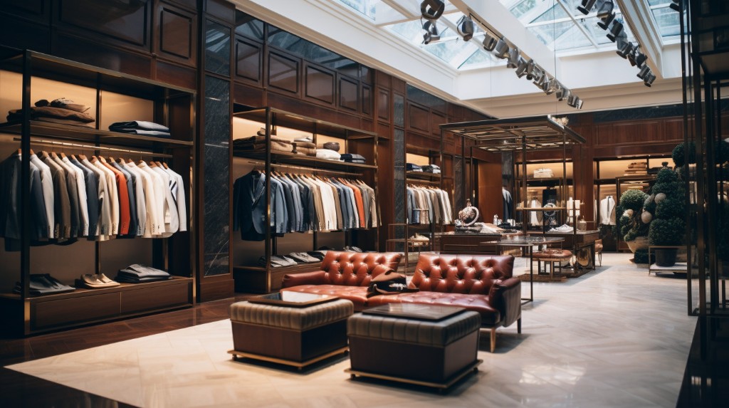 Empty luxury boutique
